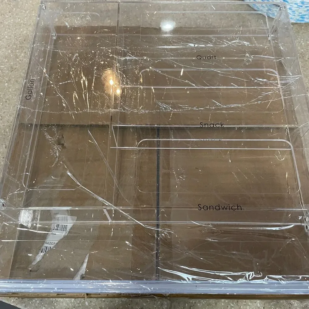 NWOT Multi Size Storage Bag Organizer Dispenser & Plastic Wrap Cutter